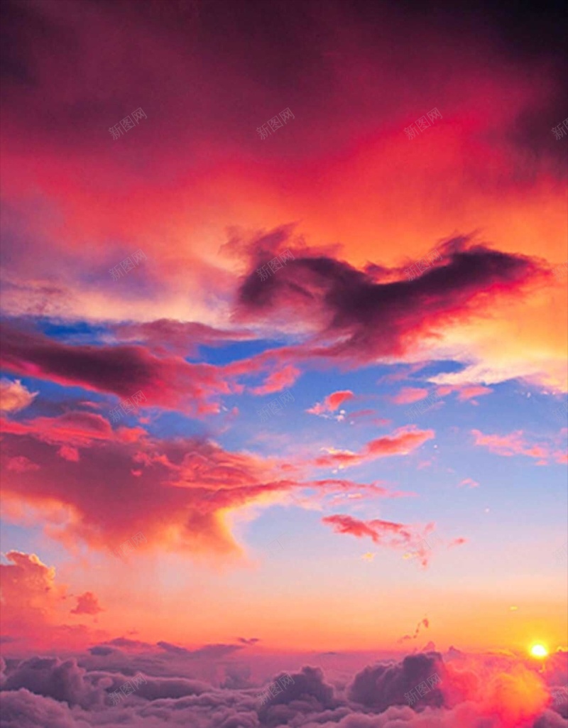 梦幻天空云海风景H5背景jpg设计背景_新图网 https://ixintu.com 云海 天空 日出 风景 云 梦幻 H5 h5 浪漫
