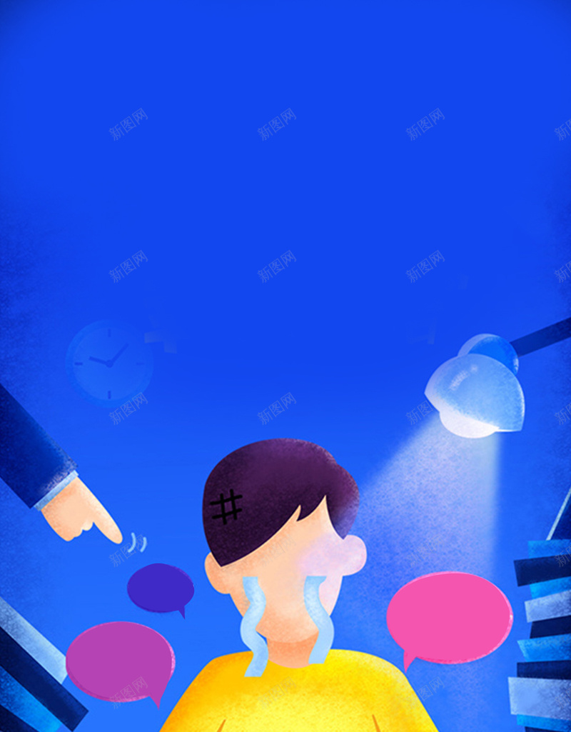 熬夜加班没时间H5背景素材jpg设计背景_新图网 https://ixintu.com H5背景素材 书本 企业 公司 办公室 办公桌 加班 台灯 没时间 熬夜 熬夜不脱发 简约 蓝色背景