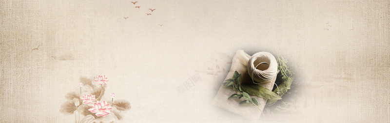中国风背景jpg设计背景_新图网 https://ixintu.com 中国风 荷花 雁子 海报banner