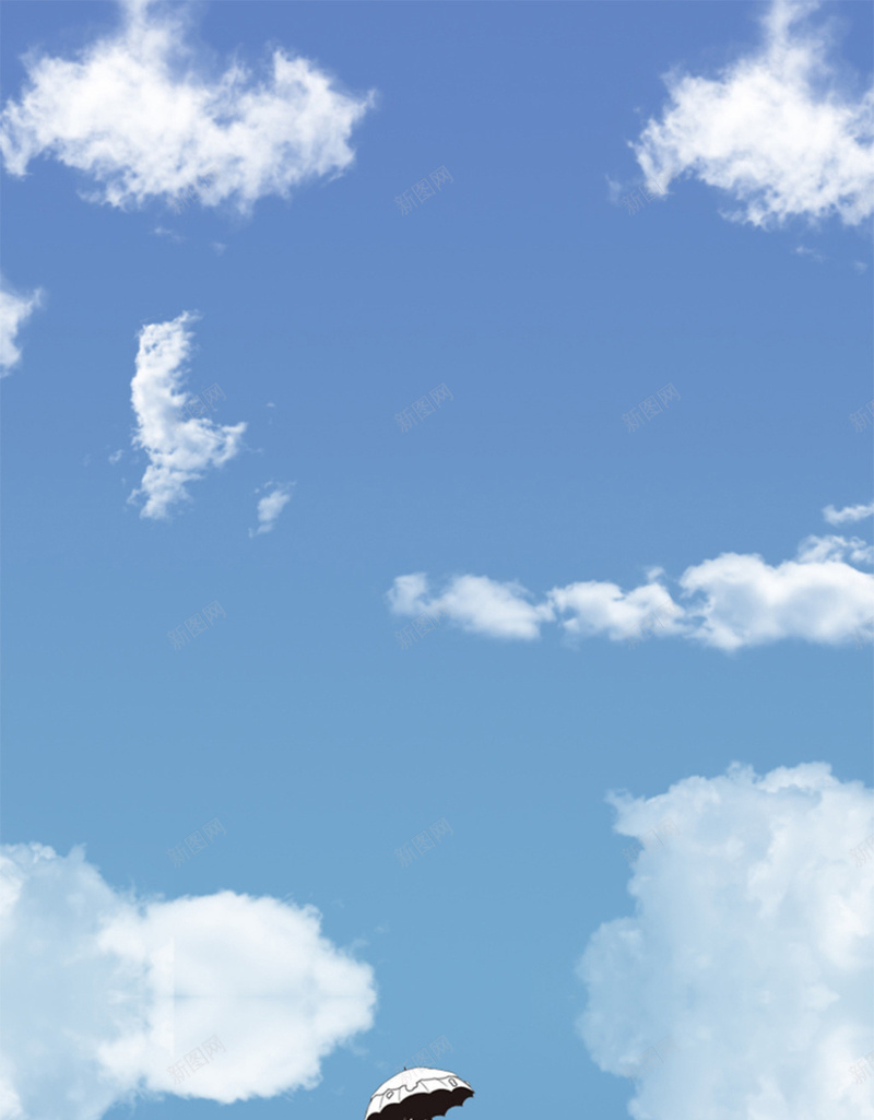 天空之境H5背景psd设计背景_新图网 https://ixintu.com 动漫 大气 背景 蓝色 辽阔 天空之境 H5 海面 镜 清新