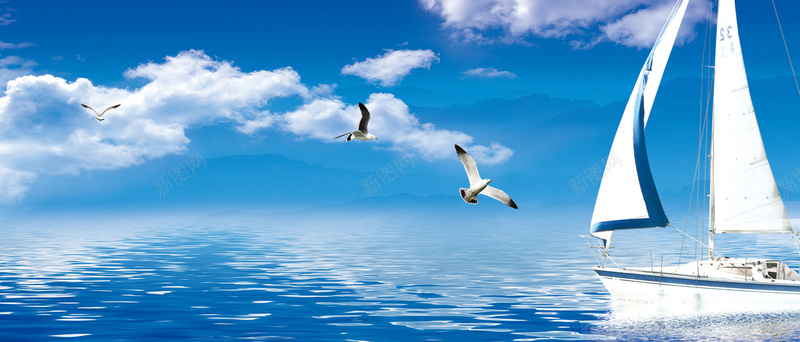 企业背景psd设计背景_新图网 https://ixintu.com 金融 合作 商务 海 船 海报banner 科技 科幻