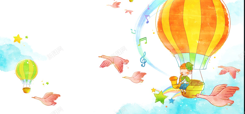 手绘卡通背景psd设计背景_新图网 https://ixintu.com 手绘 儿童模板 卡通 可爱 相册模板 写真背景 海报banner 童趣