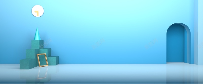 C4D简易建模场景jpg高清背景_新图网 https://ixintu.com C4D 简易建模 海报场景 万用