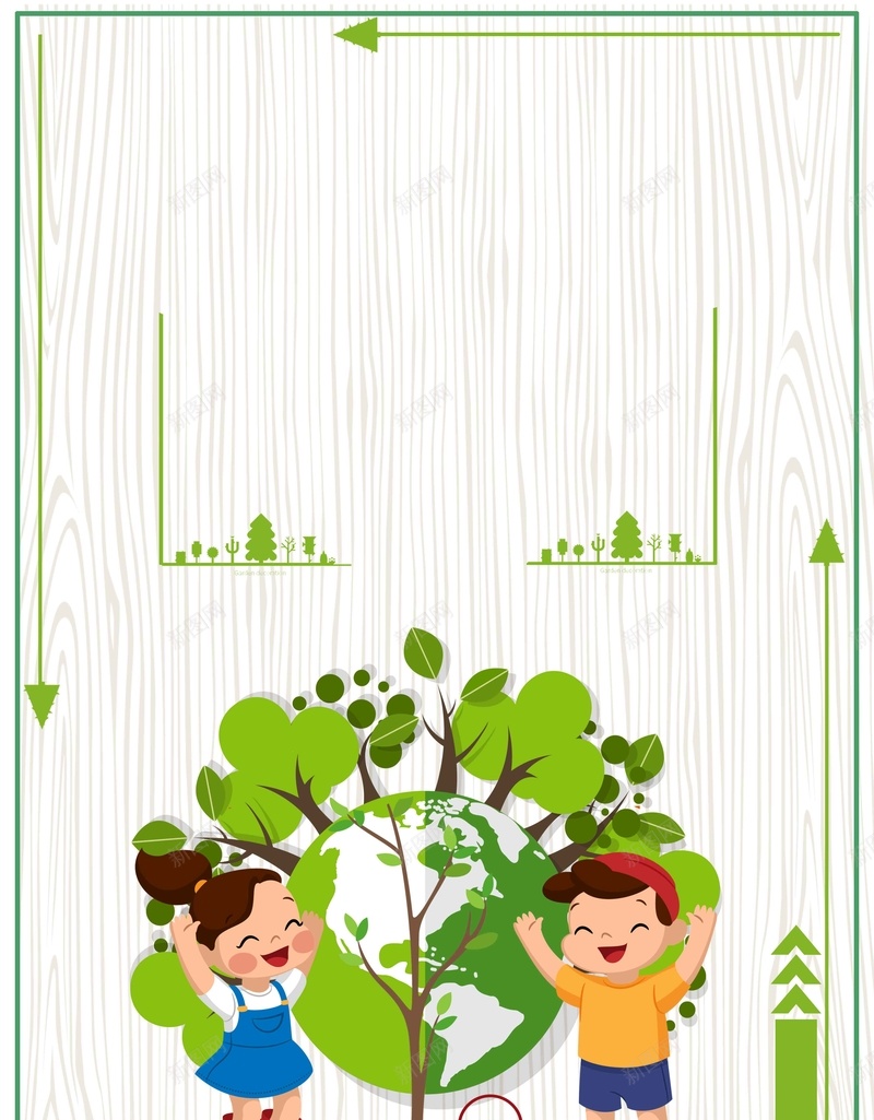 绿色卡通植树造林防止沙漠化psd设计背景_新图网 https://ixintu.com 植树造林 卡通 宣传 环保 绿色 防止沙漠化 植树环保 绿化森林 绿化环境