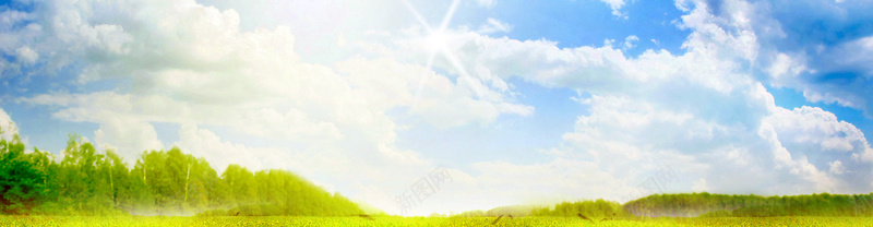 蓝天绿地风景背景jpg设计背景_新图网 https://ixintu.com 蓝天 绿地 风景 树木 蓝色 绿色 海报banner 摄影