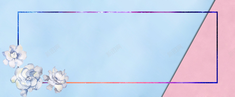 2017夏季服装促销bannerpsd设计背景_新图网 https://ixintu.com 粉色背景 蓝色背景 花背景 手绘 简约 服装促销 2017 节日促销 活动促销 banner 全屏首页