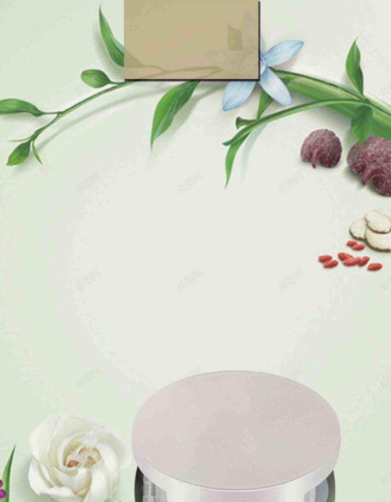 化妆品护肤品创意广告海报背景模板psd设计背景_新图网 https://ixintu.com 化妆品 护肤品 创意 广告 海报 cc气垫 花卉 清新 淡雅 监狱
