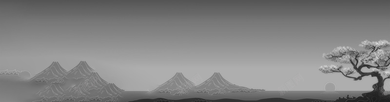 中国风格山水树背景jpg设计背景_新图网 https://ixintu.com 山水背景 中国 山水 风格