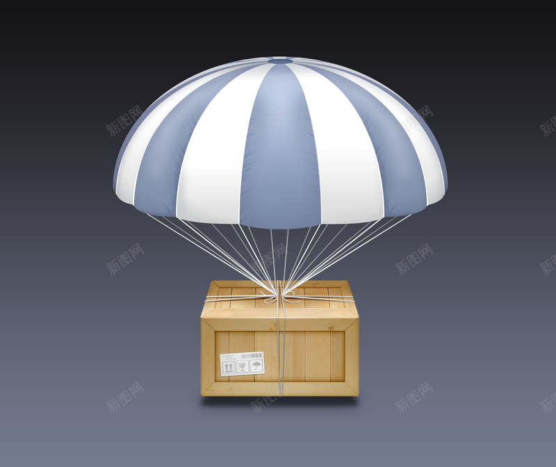 一个精致的空降箱子背景psd设计背景_新图网 https://ixintu.com 降落伞 木板 标签 空降 箱子 精致箱子 绳子 精致背景 简约 清新 精致