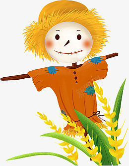 手绘卡通稻草人元素png免抠素材_新图网 https://ixintu.com 手绘 卡通 稻草人 元素