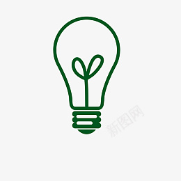 简约图标灯泡png_新图网 https://ixintu.com 电灯 灯泡 简约 图标