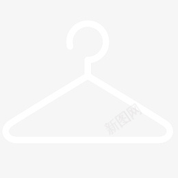 晾衣架图标png免抠素材_新图网 https://ixintu.com 生活图标 白色图标 线性图标 晾衣架 架子