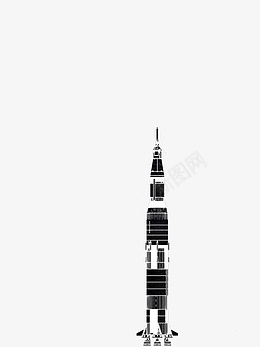火箭通往宇宙的火箭png免抠素材_新图网 https://ixintu.com 火箭 黑色 白色 卡通