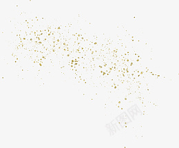 金色喷墨颗粒png免抠素材_新图网 https://ixintu.com 金色 喷墨 颗粒 分散