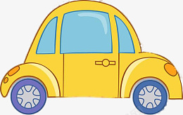 卡通小汽车黄色png免抠素材_新图网 https://ixintu.com 黄色 小汽车 卡车 轿车