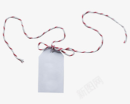 绑着蝴蝶结的空白卡片png免抠素材_新图网 https://ixintu.com 绳子 蝴蝶结 卡片 空白 标签 礼物 装饰
