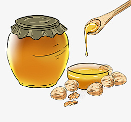 蜂蜜卡通蜂蜜png免抠素材_新图网 https://ixintu.com 卡通 蜂蜜 手绘 一罐蜂蜜