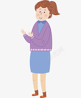 卡通鼓掌的女人PNGpng免抠素材_新图网 https://ixintu.com 女人 鼓掌 插图 人物画 肖像画 卡通手绘 高兴地