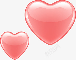 粉色心形情人节元素手绘心形eps免抠素材_新图网 https://ixintu.com 粉色心形 情人节元素 手绘心形 立体心形