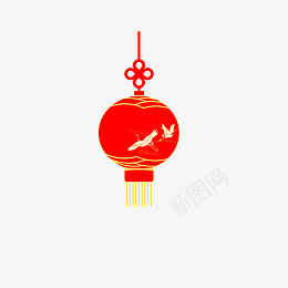 灯笼装饰元素图png免抠素材_新图网 https://ixintu.com 红灯笼 灯笼 春节 古风