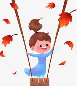 秋千女孩开心荡秋千png免抠素材_新图网 https://ixintu.com 秋千 女孩 开心 荡秋千