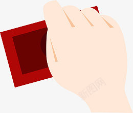 手持印章盖章ai免抠素材_新图网 https://ixintu.com 印章 印泥 贺年 新年 新春 春节快乐 书画印章