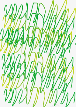 涂鸦黄绿交错的线条涂鸦高清图片