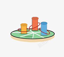 卡通儿童玩具套圈圈png免抠素材_新图网 https://ixintu.com 卡通手绘 海报贴图 玩具装饰 玩具贴图 儿童节 儿童 六一 套圈 手绘 玩具