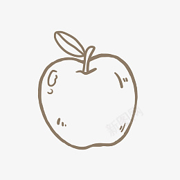 线条卡通苹果简笔画PNGpng免抠素材_新图网 https://ixintu.com 创意手绘苹果 可爱装饰 简笔水果 切水果 简笔画 水果 苹果 蔬果