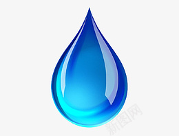 动漫中的小水滴png免抠素材_新图网 https://ixintu.com 蓝色 水滴 自然 动漫