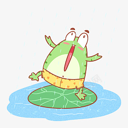 可爱卡通小青蛙psd免抠素材_新图网 https://ixintu.com 小青蛙 手绘青蛙 卡通青蛙 欢乐的小青蛙