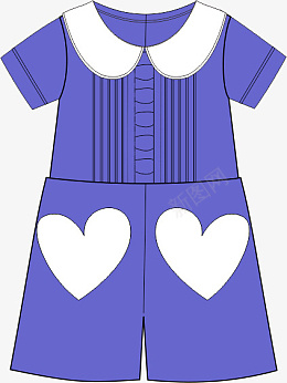 爱心口袋裤子小朋友服装ai免抠素材_新图网 https://ixintu.com 爱心 口袋 裤子 小朋友服装