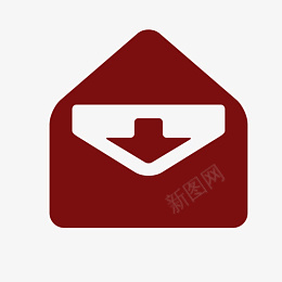 简单信封pngpng免抠素材_新图网 https://ixintu.com 信封 红色 简单 小图标