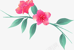 古风手绘花朵元素png免抠素材_新图网 https://ixintu.com 手绘 中国风 花朵 元素