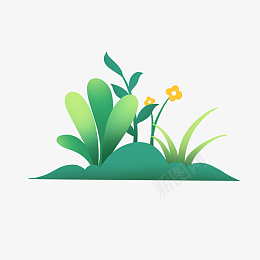 小草植物小花绿植png免抠素材_新图网 https://ixintu.com 小草 植物 小花 绿植