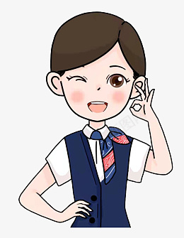 银行工作人员OKpng免抠素材_新图网 https://ixintu.com 银行 卡通 漫画 营业员