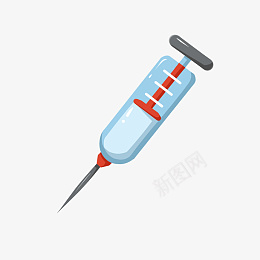 医疗器械主题打针手绘插画png免抠素材_新图网 https://ixintu.com 注意身体健康 医用针筒 孩子生病 感冒发烧 防止感冒
