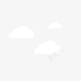 白云卡通png素材png免抠素材_新图网 https://ixintu.com 几何白云 卡通白云 扁平白云 手绘白云 白色云朵 云层 云朵 白云