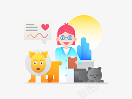 宠物人物爱心猫png免抠素材_新图网 https://ixintu.com 宠物 人们 爱心 猫