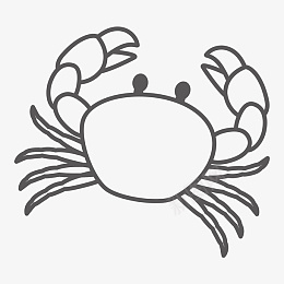 手绘卡通线条螃png免抠素材_新图网 https://ixintu.com 手绘卡通线条螃蟹 手绘 卡通 线条螃蟹