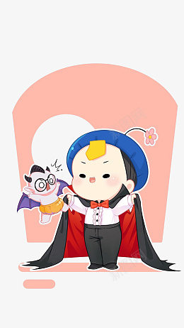 万圣节小僵尸png免抠素材_新图网 https://ixintu.com 万圣节 素材 卡通 手绘