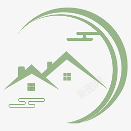 民宿房子logopng免抠素材_新图网 https://ixintu.com 民宿icon 民宿logo LOGO icon 民宿图标 图标 建筑 房子 民宿