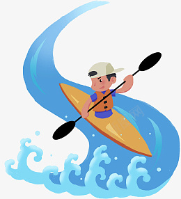 皮划艇夏天男孩漂流png免抠素材_新图网 https://ixintu.com 夏天 漂泊 漂流 男孩 皮划艇 皮划艇海报