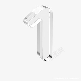 水晶立体数字1png免抠素材_新图网 https://ixintu.com 数字 立体 水晶立体 数字1