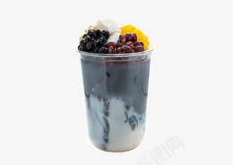 满杯烧仙草奶茶png免抠素材_新图网 https://ixintu.com 烧仙草 奶茶 芒果 椰奶