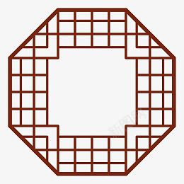 八边形古风窗户png免抠素材_新图网 https://ixintu.com 八边形 古代 古风 复古 窗户