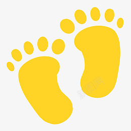 婴儿成长纪念卡通小脚印png免抠素材_新图网 https://ixintu.com 卡通 印记 可爱 婴儿 宝宝 小脚丫 成长 柠檬黄 橙色脚印 母婴 简约 纪念 脚印 节日 萌 装饰
