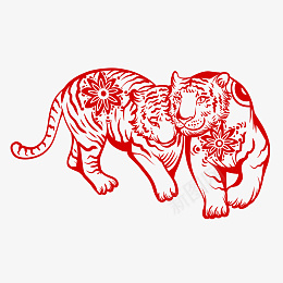 老虎霸气剪纸png免抠素材_新图网 https://ixintu.com 虎 虎年 剪纸 霸气 中国风