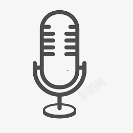 麦克风图标png免抠素材_新图网 https://ixintu.com UI图标 h5图标 界面UI 网页UI 图标 话筒 音频