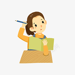 做作业思考的女孩png免抠素材_新图网 https://ixintu.com 卡通人 书本 人物 作业 卡通 可爱 困难 女孩 女生 学习 学生 思考 挠头 校园 琢磨 课堂 课桌 铅笔